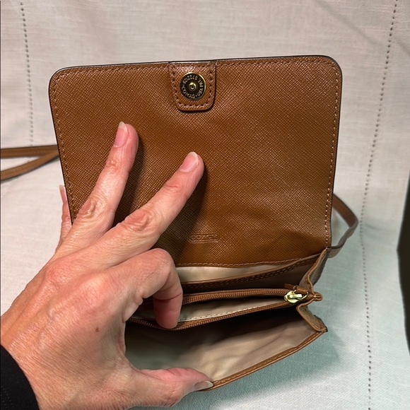 Coach Brown Leather Crossbody Bag - Picture 6 of 9